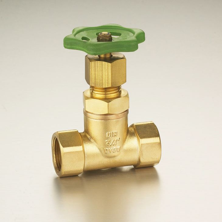3/4"Brass Glove Valve(through Shut-off Valve) Polishing Surface Plastic Handle Straight-flow With Drain Valve